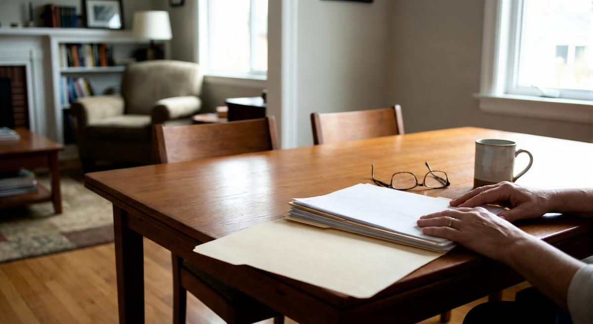 Legal paperwork associated with long-term student loan obligations