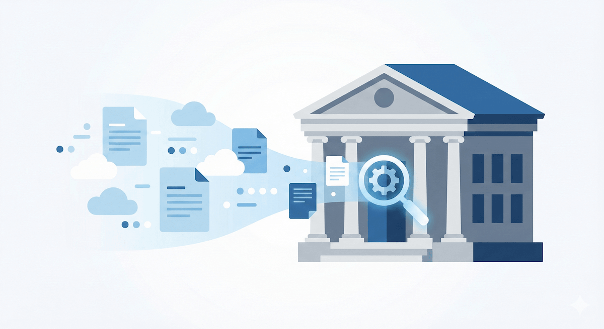 Illustration showing a college reviewing financial aid documents during FAFSA processing