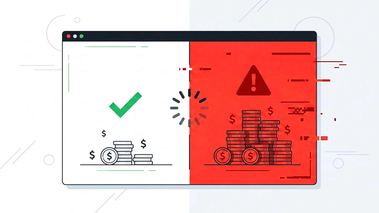 Student loan payment mismatch showing approved lower amount and old higher payment with warning
