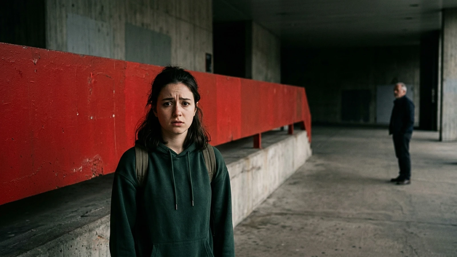 Student separated from distant parent by barrier, showing FAFSA parent income issue blocking financial aid