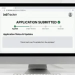 Job application submitted status showing no updates for weeks on hiring dashboard